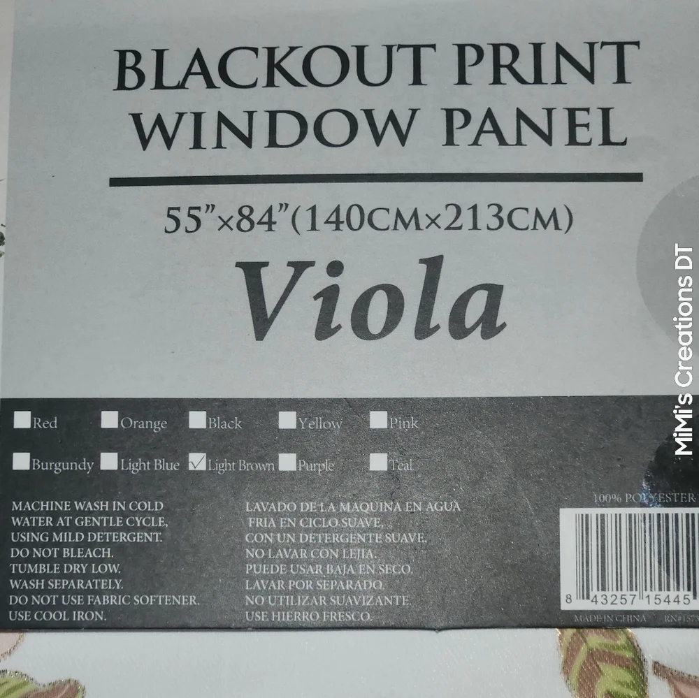 WESTTINA- Viola Print Grommet Panel 55